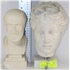 Image 1 : PAIR OF BUSTS INCLUDING  WOMAN IS  HANDMADE IN
