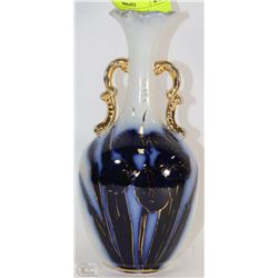 ANTIQUE FLOW BLUE VASE