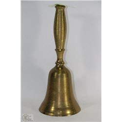 LARGE BRASS BELL ABOUT 12"H