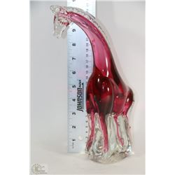 COLORED CRYSTAL GIRAFFE 10.5"HIGH
