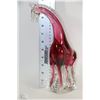 Image 1 : COLORED CRYSTAL GIRAFFE 10.5"HIGH