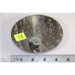 AMMONITE FOSSIL DISH OVER 350 MILLION YEARS OLD