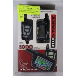 COMPUSTAR NUSTART TWO-WAY REMOTE STARTER PACKAGE.