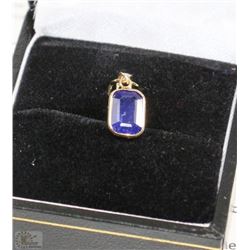 #8-14K GOLD ENHANCED SAPPHIRE (2.30CT) PENDANT