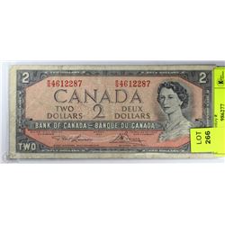 1954 TWO DOLLAR BANKNOTE
