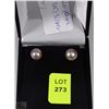 Image 1 : #10-FRESH WATER PEARL EARRINGS .925 SOLID SILVER