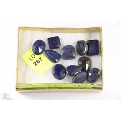 #12-NATURAL BLUE SAPPHIRE GEMSTONES 128CT