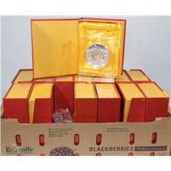 BOX OF 14 YEAR OF THE RABBIT LARGE COIN SETS