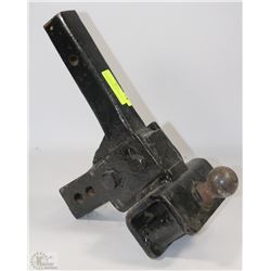 HEAVY DUTY ADJUSTABLE HITCH RECEIVER AND BALL