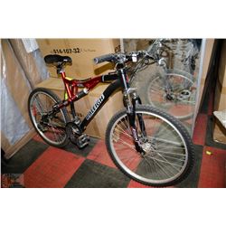 RALEIGH MOUNTAIN BIKE WITH HEAT TREATED ALUMINUM