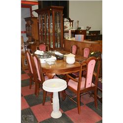 WOODEN DINING ROOM SUITE INCLUDING BUFFET & HUTCH,