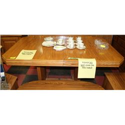 OAK KITCHEN TABLE 66"X42"X30"H