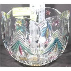 MIKASA ART GLASS COLOURED BOWL