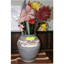 VASE FILLED WITH CRYSTAL CLEAR FLOWERS