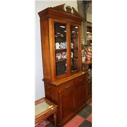 2-PIECE WOODEN CHINA CABINET