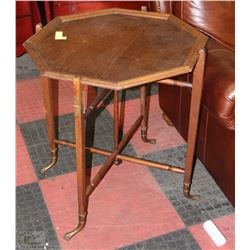 PORTABLE OCTAGON FOLDING SERVING TABLE WITH