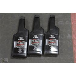 THREE BOTTLES OF FUEL INJECTOR CLEANER AS THEY