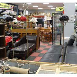 SET OF 3 RETRO ASHTRAYS WITH STANDS