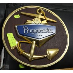 VINTAGE 1964 BURGMEISTER BEER SIGN