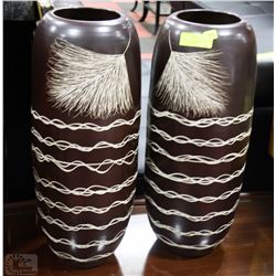 PAIR OF MATCHING BRAND NEW TALL VASES 23" HIGH