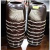 Image 1 : PAIR OF MATCHING BRAND NEW TALL VASES 23" HIGH