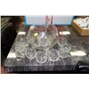 Image 1 : ESTATE CRYSTAL GLASS PUNCH BOWL SET