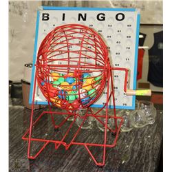 BINGO CAGE WITH CALLERS CARD
