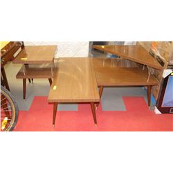 RETRO 3 PC COFFEE TABLE SET