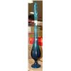 Image 1 : BLUE ART GLASS VASE