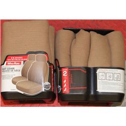 item#40  CASE OF 2 NEW SEAT COVERS AS THEY COME