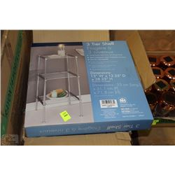 item#14 STAINLESS STEEL 3 TEIR SHELF