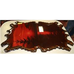 VINTAGE WOOD WALL PLAQUE PICTURE