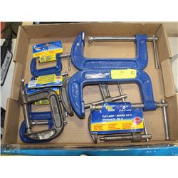 NINE "C" CLAMPS
