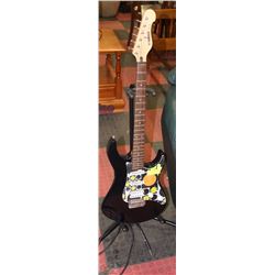 YAMAHA ELECTRIC GUITAR WITH STAND