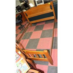 VILAS MAPLE DOUBLE HEADBOARD,FOOT BOARD & RAILS