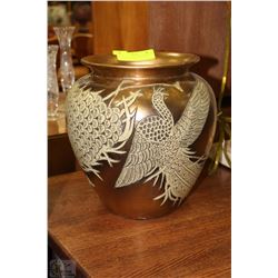 GOLD LEAF PHOENIX PLANTER SMALLER ONE 10"H