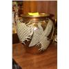 Image 1 : GOLD LEAF PHOENIX PLANTER SMALLER ONE 10"H