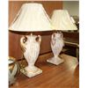 Image 1 : PAIR OF DECORATIVE TABLE LAMPS 32"HIGH
