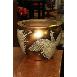 GOLD LEAF PHOENIX PLANTER LARGE 11"HIGH X14"