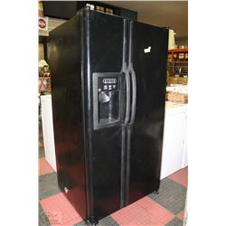 BLACK GE USED DOUBLE DOOR FRIDGE
