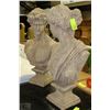 Image 1 : PAIR OF LARGE MAN AND WOMAN  BUSTS 22" HIGH