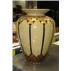 Image 1 : GREEN & GOLD LEAF VASE 16"H