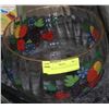 Image 1 : DECORATIVE GLASS PAINTED BOWL