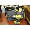 Image 1 : RYOBI DRILL/DRIVER SET IN CASE W/2 BATTERIES &