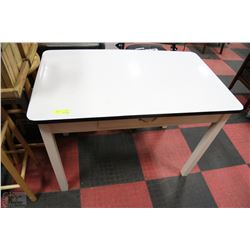 VINTAGE METAL TOP PRODUCE TABLE