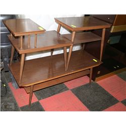 VINTAGE 3 PC COFFEE TABLE SET