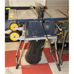 MASTERCRAFT TABLE SAW WITH STAND