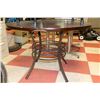 Image 1 : WOOD TOP METAL BASE ROUND KITCHEN TABLE