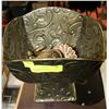 Image 1 : LARGE BRASS PLANTER FILLED WITH BRASS TRINKETS
