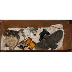 ESTATE BOX OF HOME DECOR OWLS